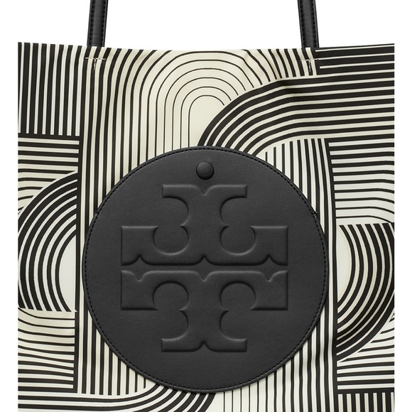 Tory Burch Black and White Tote Bag - Picture 5 of 7